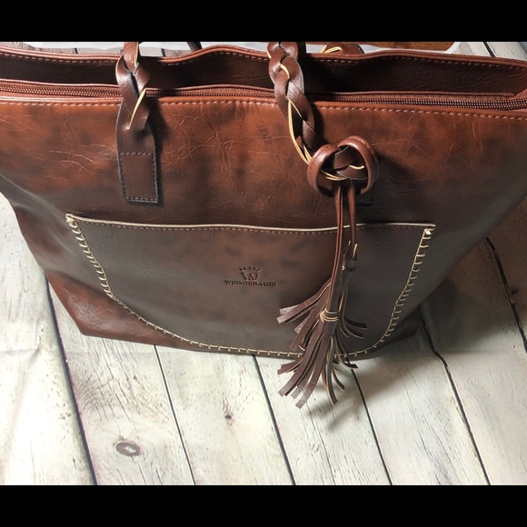 Weimeibaige Oversized PU Leather Tote - Picture 3 of 8